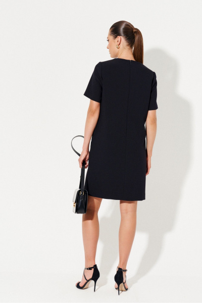 Подарочный жакет и платье-костюм из текстиля Ketty K-18980 черный - фото 4