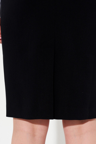 Юбка классическая до колена из костюмной ткани Ketty K-10050 черный - фото 3
