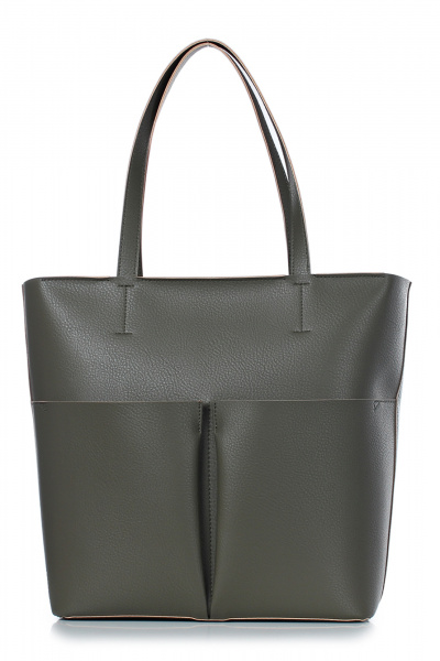 Зеленая экокожа сумка на каждый день, круглый год Galanteya 45623.23с1307к45 оливковый - фото 2