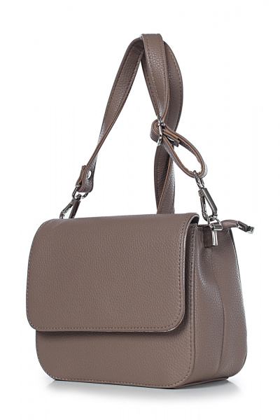 Бежевая экокожа сумка, круглый год, стиль на каждый день Galanteya 4624.24с243к45 бежевый_т. - фото 1