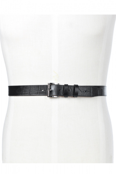 Ремень из натуральной кожи, черный, 80 см, классический стиль Galanteya 46622.23с158к45 1р черный - фото 5