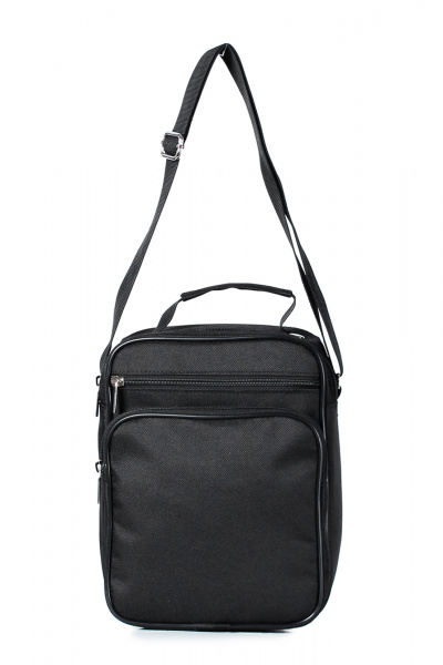 Сумка из текстиля, черная, на каждый день, с карманами Galanteya 47823.23с1352к45 черный - фото 2