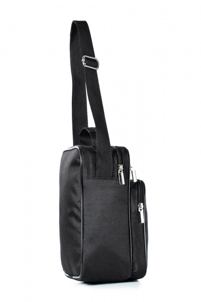 Сумка из текстиля, черная, на каждый день, с карманами Galanteya 47823.23с1352к45 черный - фото 4