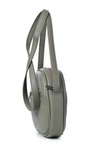 Круглогодичная эко-кожа сумка на ремне на каждый день Galanteya 47923.23с1353к45 оливковый_св. - фото 4