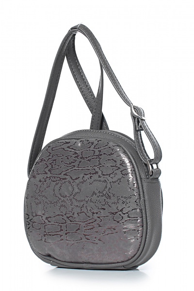 Круглогодичная эко-кожа серая сумка на регулируемом ремне Galanteya 47923.23с1353к45 серый - фото 1