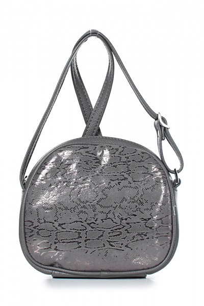 Круглогодичная эко-кожа серая сумка на регулируемом ремне Galanteya 47923.23с1353к45 серый - фото 2