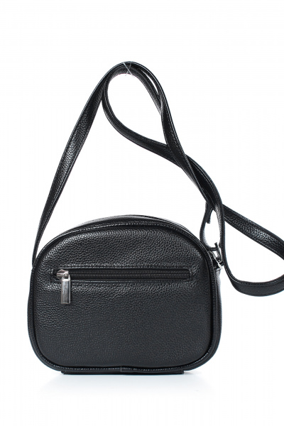 Круглогодичная эко-кожа черная сумка с клапаном и регулируемым ремнем Galanteya 48023.23с1354к45 черный - фото 3