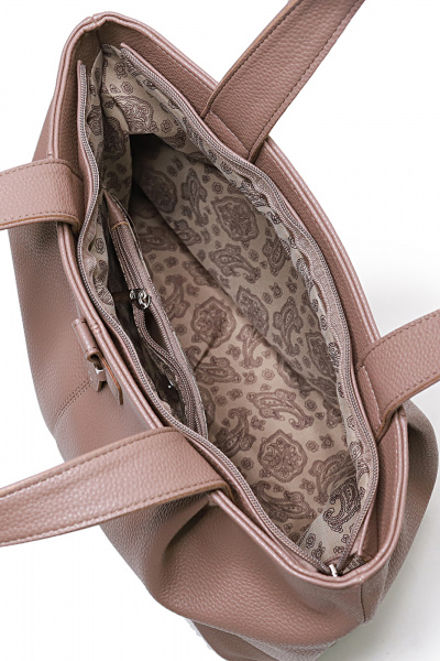 Круглогодичный эко-кожа бежевый просторный кожаный аксессуар Galanteya 4824.24с245к45 бежевый_т. - фото 5