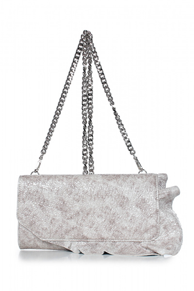 Бежевый кожаный клатч с магнитной застежкой и съемной ручкой Galanteya 49623.24с290к45 бежевый - фото 2