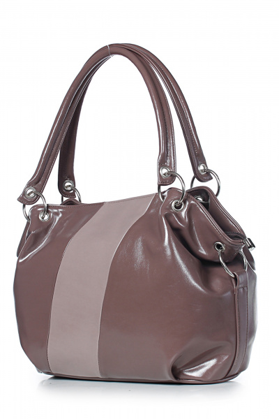 Сумка экокожа на каждый день с плечевым ремнем Galanteya 5024.24с247к45 кор.св/бежев - фото 1