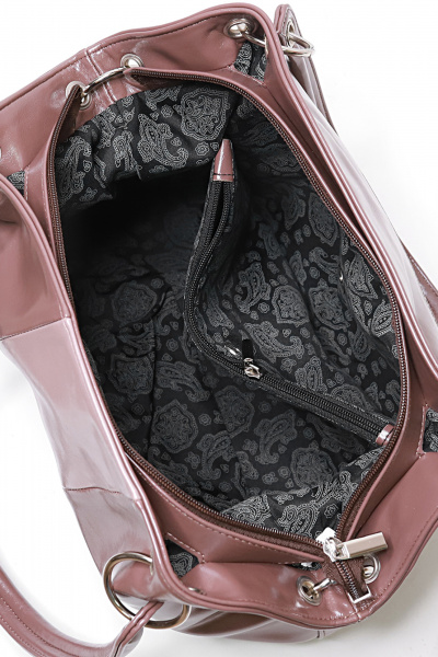 Сумка экокожа на каждый день с плечевым ремнем Galanteya 5024.24с247к45 кор.св/бежев - фото 5