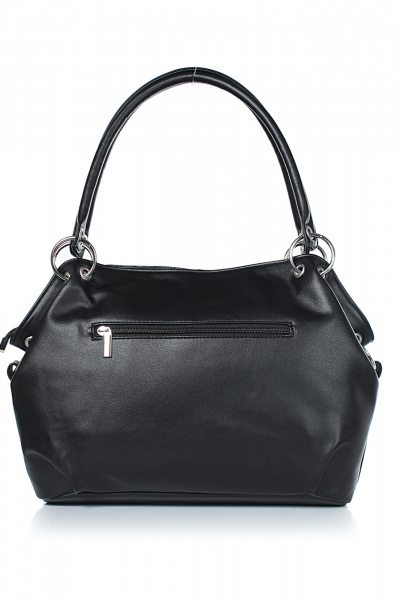 Сумка экокожа на каждый день с застежкой-молнией Galanteya 5024.24с247к45 черный - фото 3