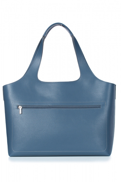 Сумка экокожа на одно отделение с короткими ручками Galanteya 51323.24с296к45 синий - фото 3