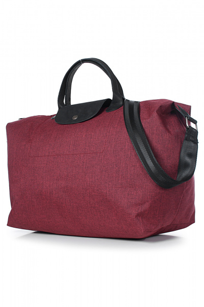 Дорожная сумка из текстиля на кнопку и молнию Galanteya 5624.24с252к45 бордо/черный - фото 1