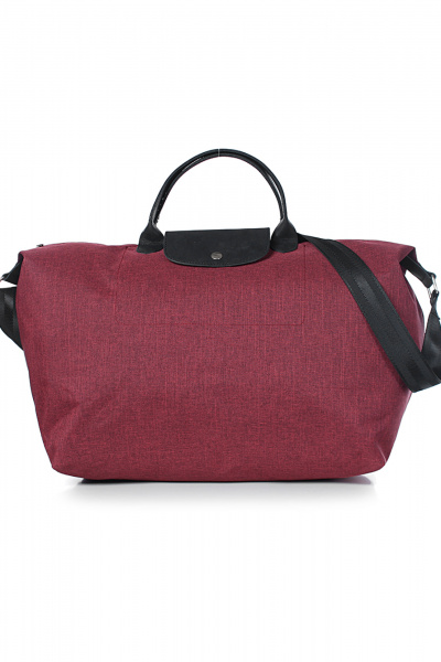 Дорожная сумка из текстиля на кнопку и молнию Galanteya 5624.24с252к45 бордо/черный - фото 2