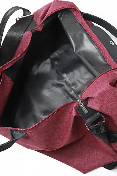 Дорожная сумка из текстиля на кнопку и молнию Galanteya 5624.24с252к45 бордо/черный - фото 6