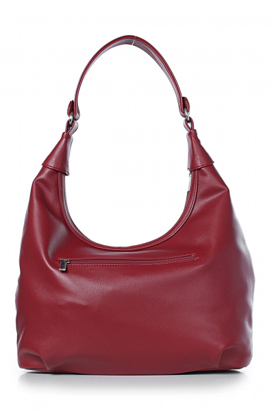 Классическая сумка из экокожи с карманами на молнию Galanteya 6024.24с255к45 красный_т. - фото 3