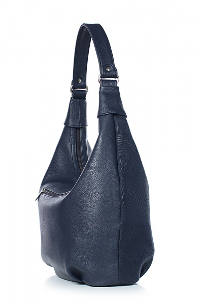 Синяя сумка из экокожи с двумя карманами Galanteya 6024.24с255к45 син.т/синий - фото 4