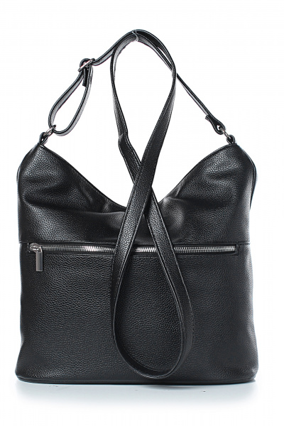 Черная сумка из экокожи с несколькими карманами Galanteya 6124.24с256к45 черный - фото 3