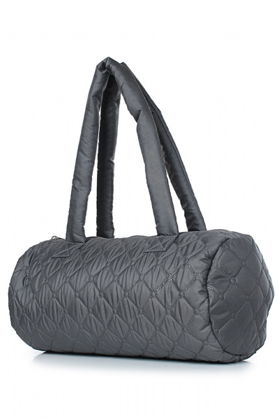 Сумка из текстиля на молнии с двумя ручками для повседневной носки Galanteya 6422.22с2756к45 серый_тиснение - фото 1