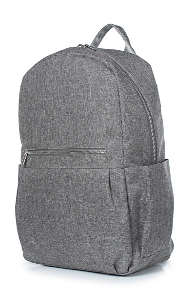 Рюкзак из текстиля с регулируемыми ремнями и карманами Galanteya 7123.23с841к45 серый_св. - фото 1