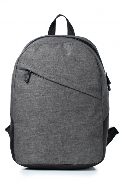 Текстильный рюкзак с регулируемыми ремнями и карманами Galanteya 8824.24с435к45 сер.св/черный - фото 2