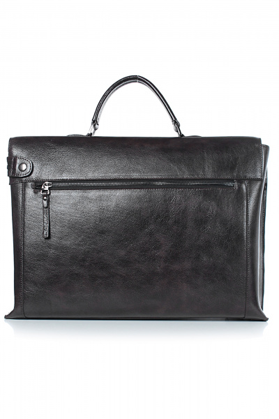 Кожаный портфель с двумя отделениями для деловых образов Galanteya 924.24с821к45 коричневый_т. - фото 4