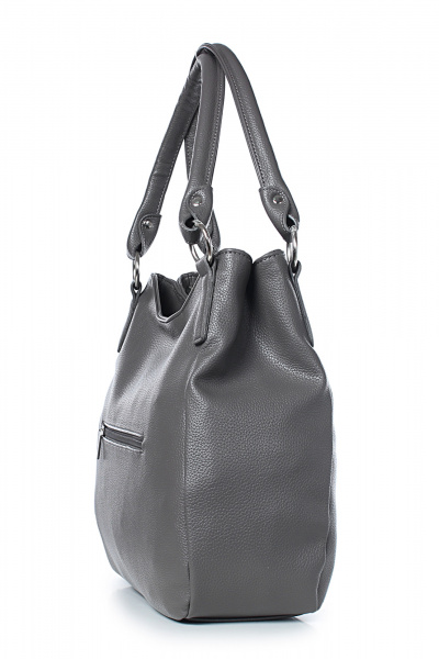Сумка из экокожи серая для городских образов Galanteya 9724.24с444к45 серый - фото 4