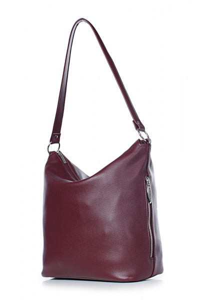 Круглогодичная экокожа сумка на каждый день красная Galanteya 9824.24с445к45 бордо - фото 1