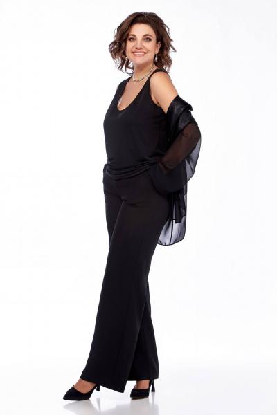 Трехпредметный нарядный комплект из бархата Ольга Стиль С-866 - фото 2