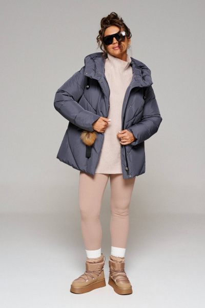 Куртка Beautiful&Free 6242 графит - фото 6