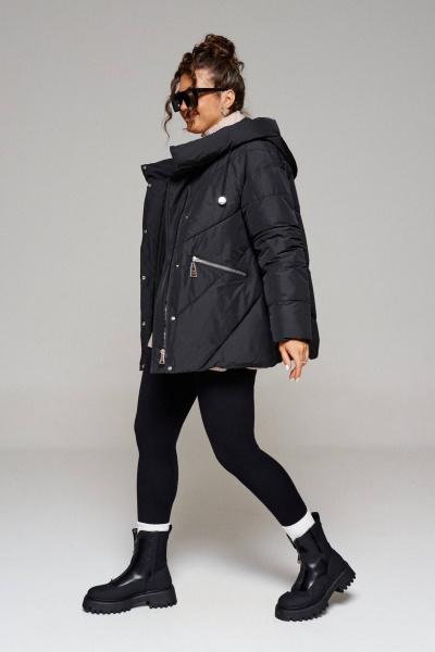 Куртка Beautiful&Free 6242 черный - фото 7
