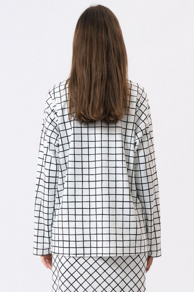 Белая классическая рубашка из вискозы Art Ribbon M1044T - фото 4