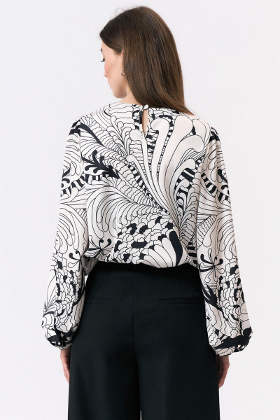 Брюки женские классические с высокой талией из текстиля Art Ribbon M1055T - фото 3