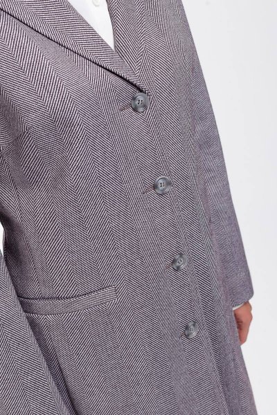 Пальто прямого силуэта с рельефами и съемным поясом Femme & Devur 70236 1.27F(170) - фото 6