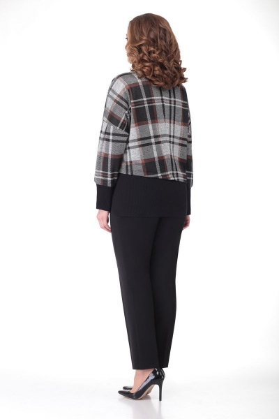 Брюки, свитшот VOLNA 1173 серо-коричневый,черный - фото 3