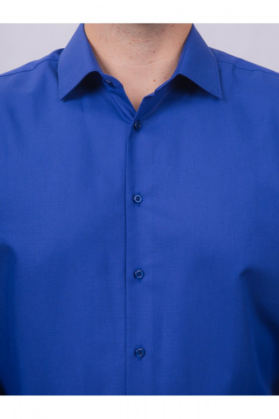 Деловая рубашка slim из хлопка с классическим воротником Nadex 01-061811/201-24 классический_синий_мини-оксфоррд - фото 11