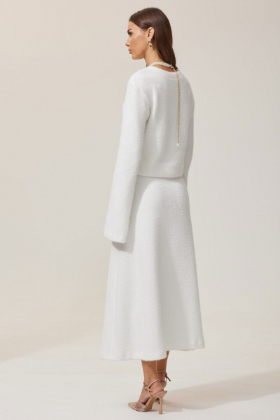 Демисезонный трикотажный комплект из джемпера и юбки Lyushe 3928 - фото 5