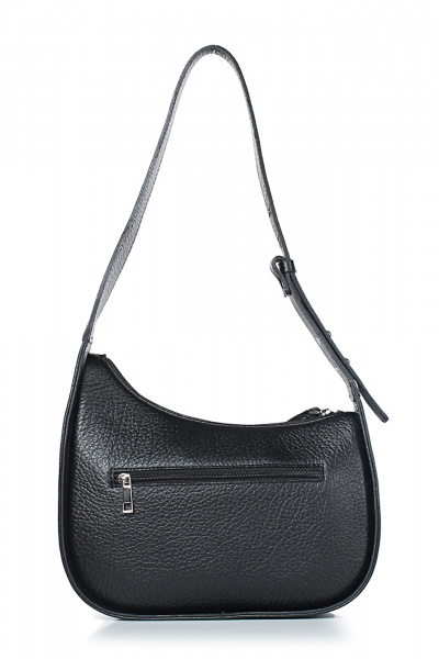 Круглогодичная черная кожаная сумка на молнии Galanteya 13824.24с603к45 черный - фото 3