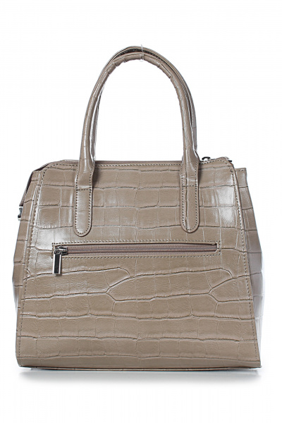 Круглогодичная бежевая экокожаная сумка на плечо Galanteya 27624.24с988к45 бежевый_т. - фото 3