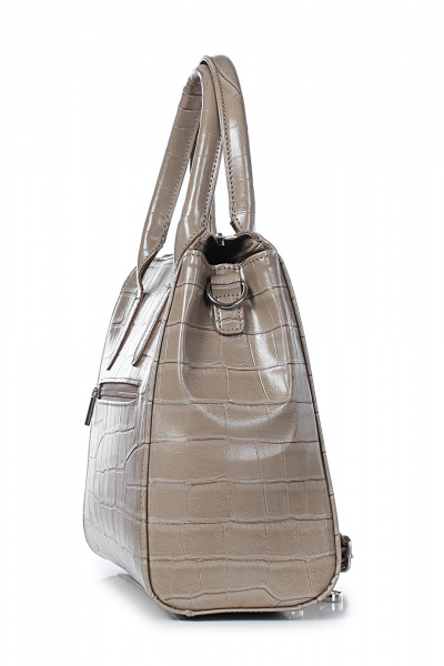 Круглогодичная бежевая экокожаная сумка на плечо Galanteya 27624.24с988к45 бежевый_т. - фото 4