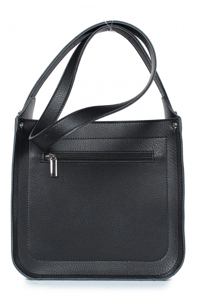 Демисезонные черные экокожаные сумки на молнии и ремне Galanteya 48523.24с288к45 черный - фото 3