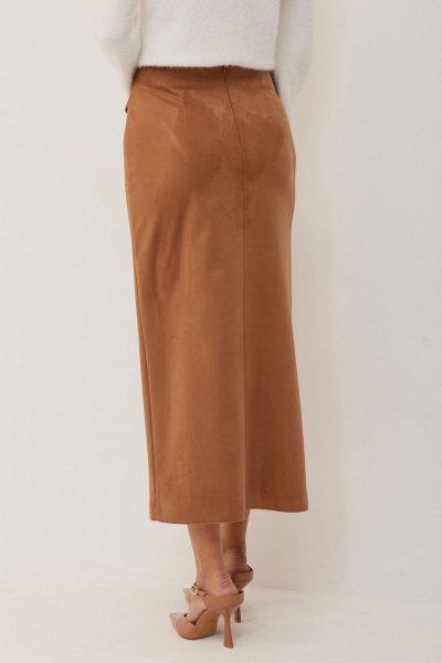 Юбка прямого силуэта из искусственной замши Lyushe 3948 - фото 6