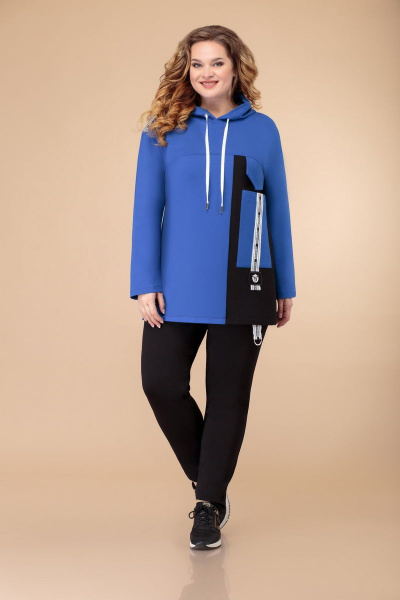 Брюки, жилет, туника Svetlana-Style 1490 черный+синий - фото 4