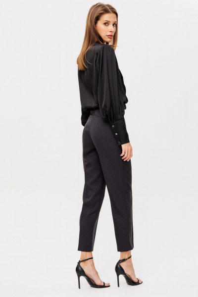 Брюки классические со стрелками и высокой посадкой THE NAME 2350 графит - фото 4