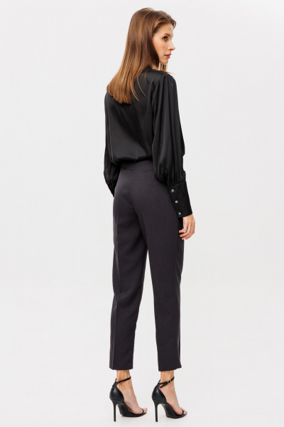 Брюки классические со стрелками и высокой посадкой THE NAME 2350 графит - фото 3