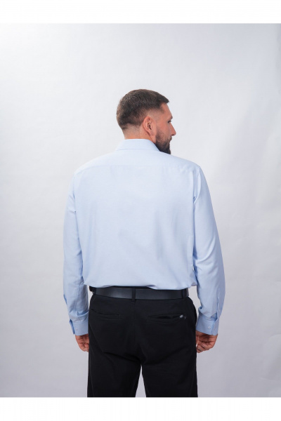 Рубашка деловая из хлопка с классическим воротником Nadex 01-094912/203-24 светло-голубой_самре - фото 7