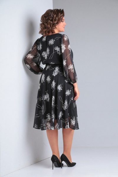 Платье полуприлегающего силуэта с резинкой Le Collect 226 - фото 5