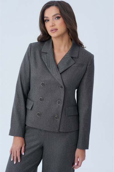 Жакет и брюки палаццо в деловом стиле Le Collect 239 - фото 7