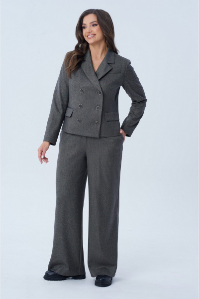 Жакет и брюки палаццо в деловом стиле Le Collect 239 - фото 5